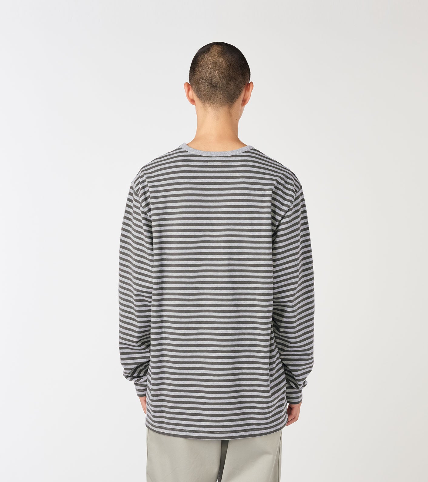 nanamica COOLMAX Stripe Jersey L/S Tee