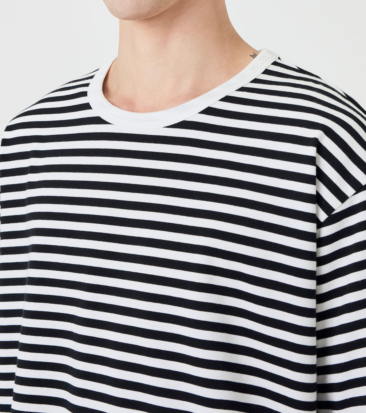 nanamica COOLMAX Stripe Jersey Tee