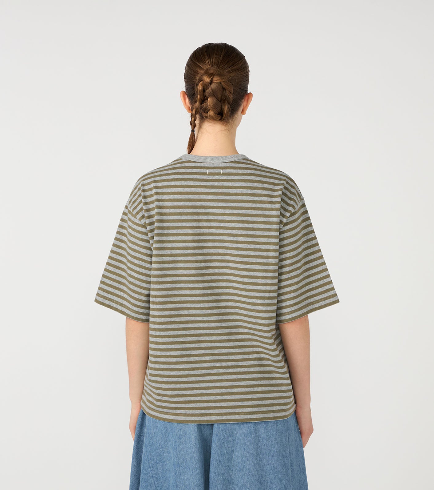 nanamica COOLMAX Stripe Jersey Tee