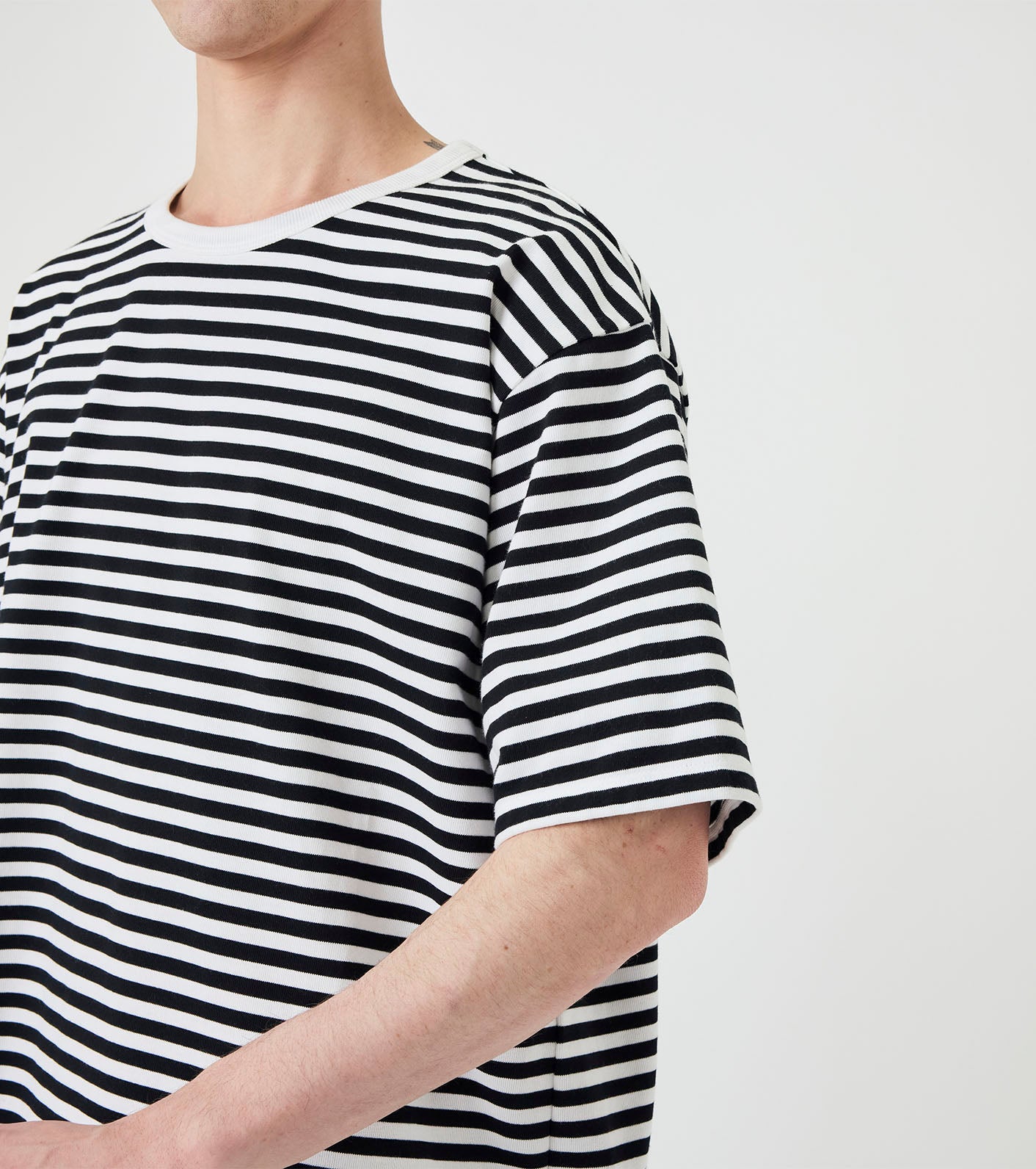 nanamica COOLMAX Stripe Jersey Tee