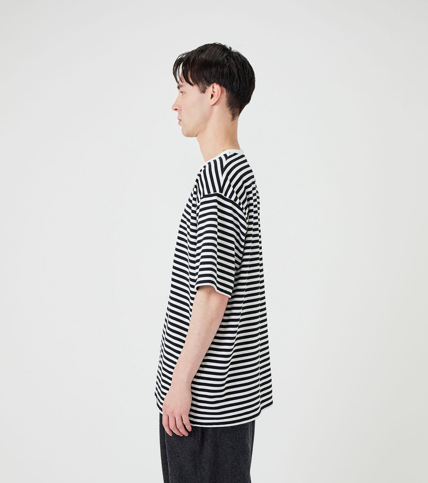 nanamica COOLMAX Stripe Jersey Tee