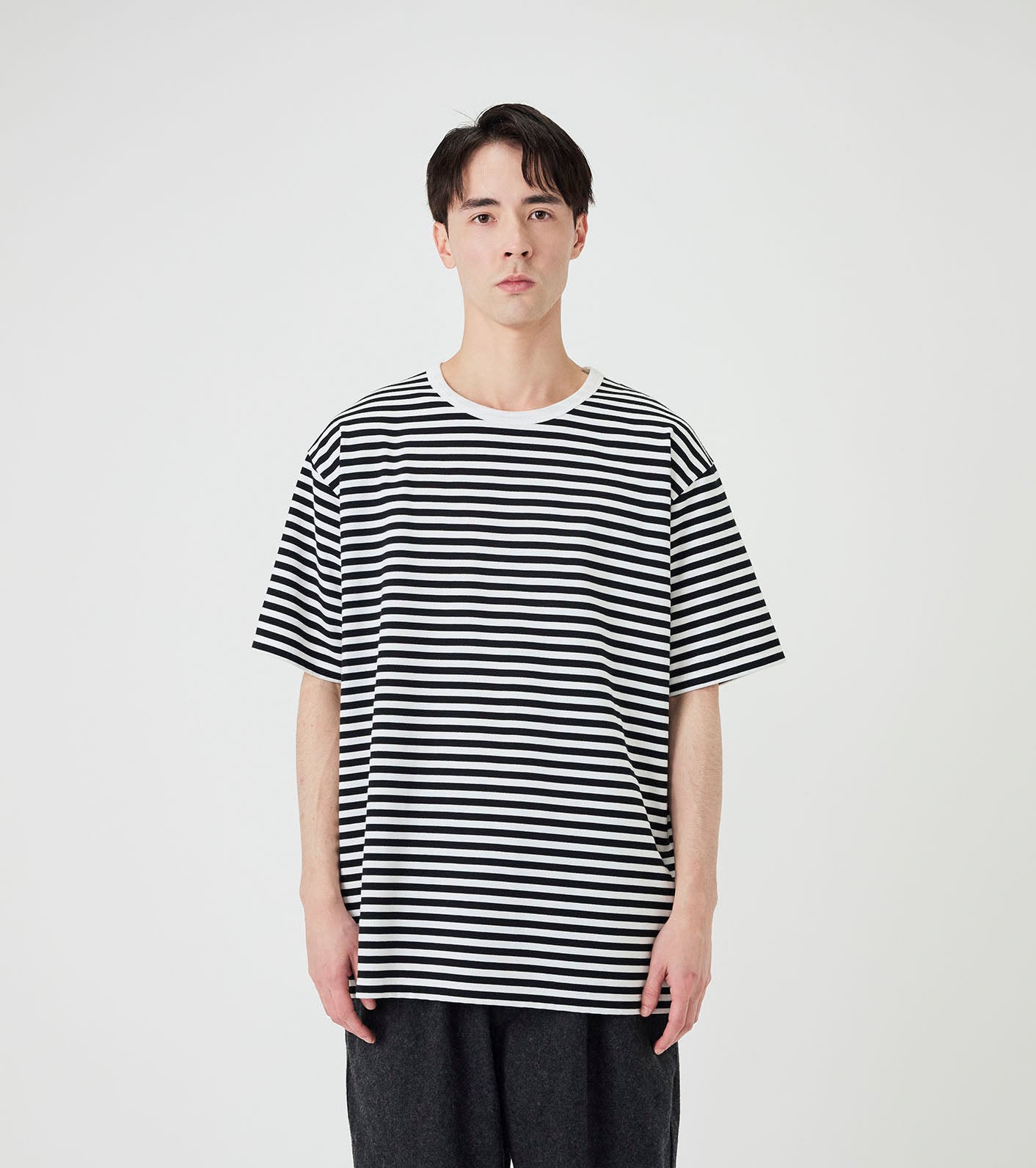 nanamica COOLMAX Stripe Jersey Tee