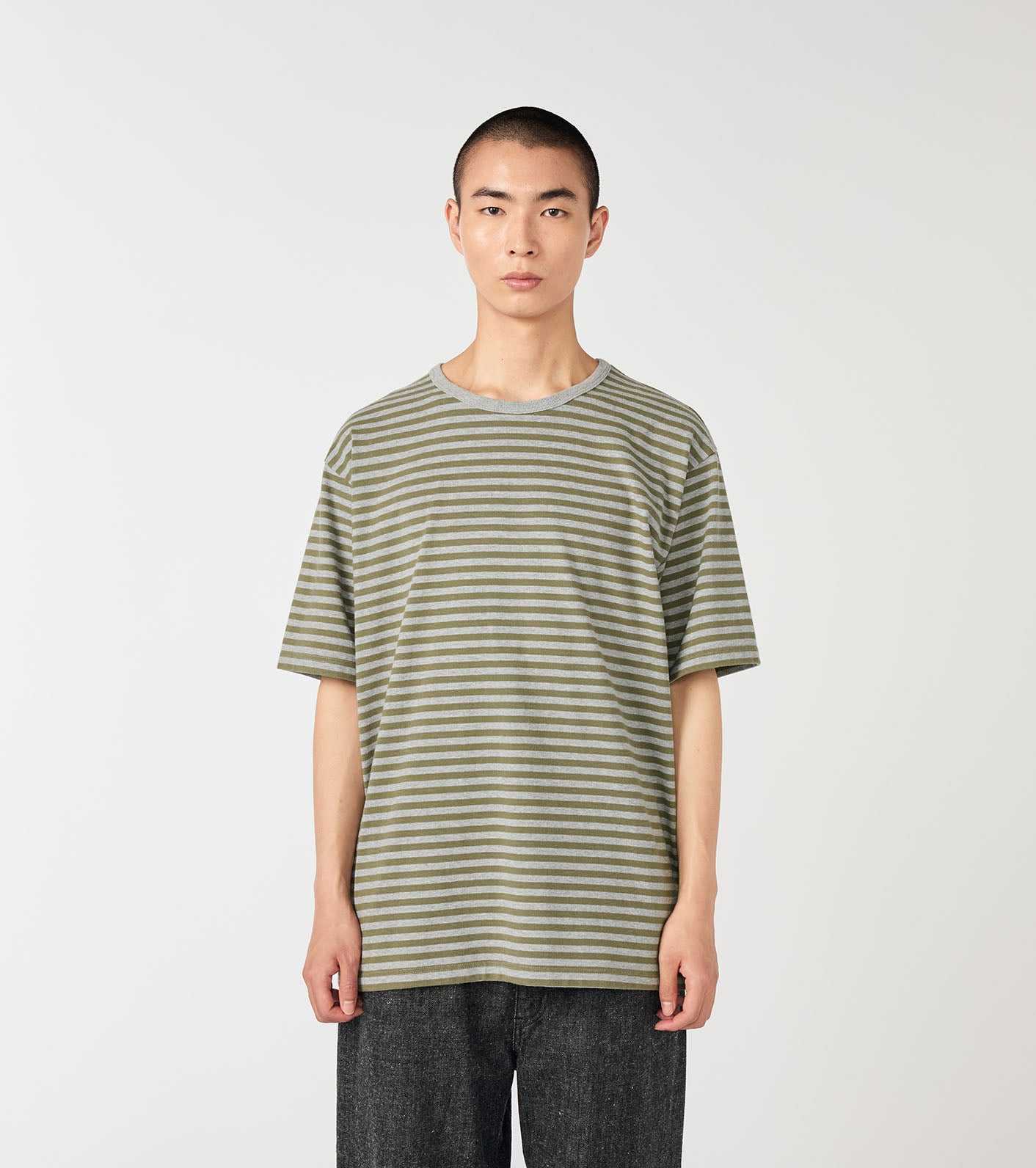 nanamica COOLMAX Stripe Jersey Tee