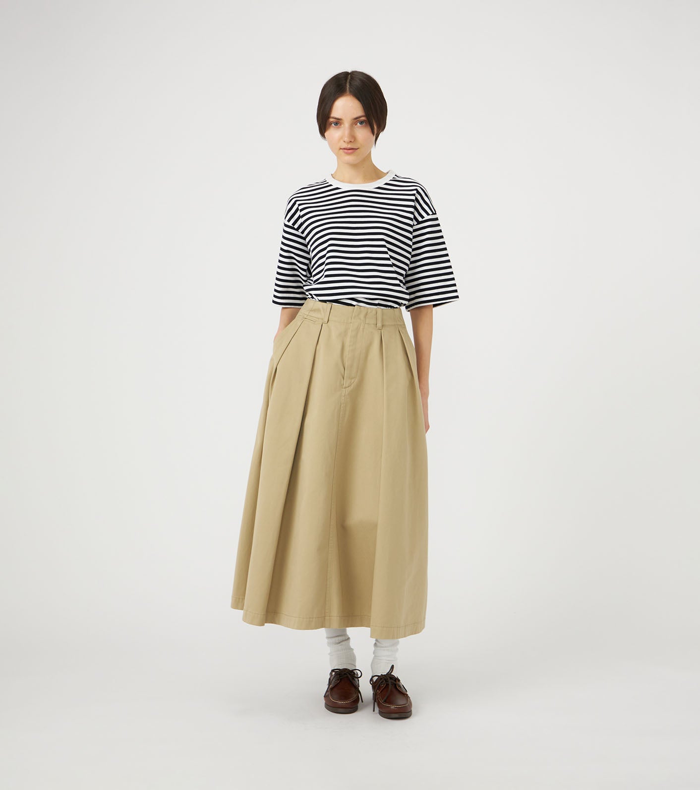 nanamica COOLMAX Stripe Jersey Tee
