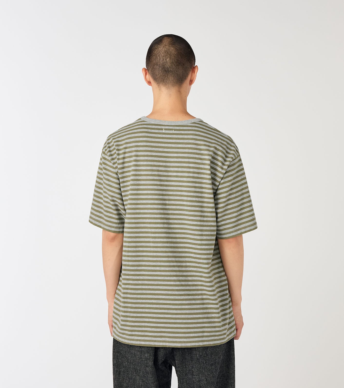 nanamica COOLMAX Stripe Jersey Tee