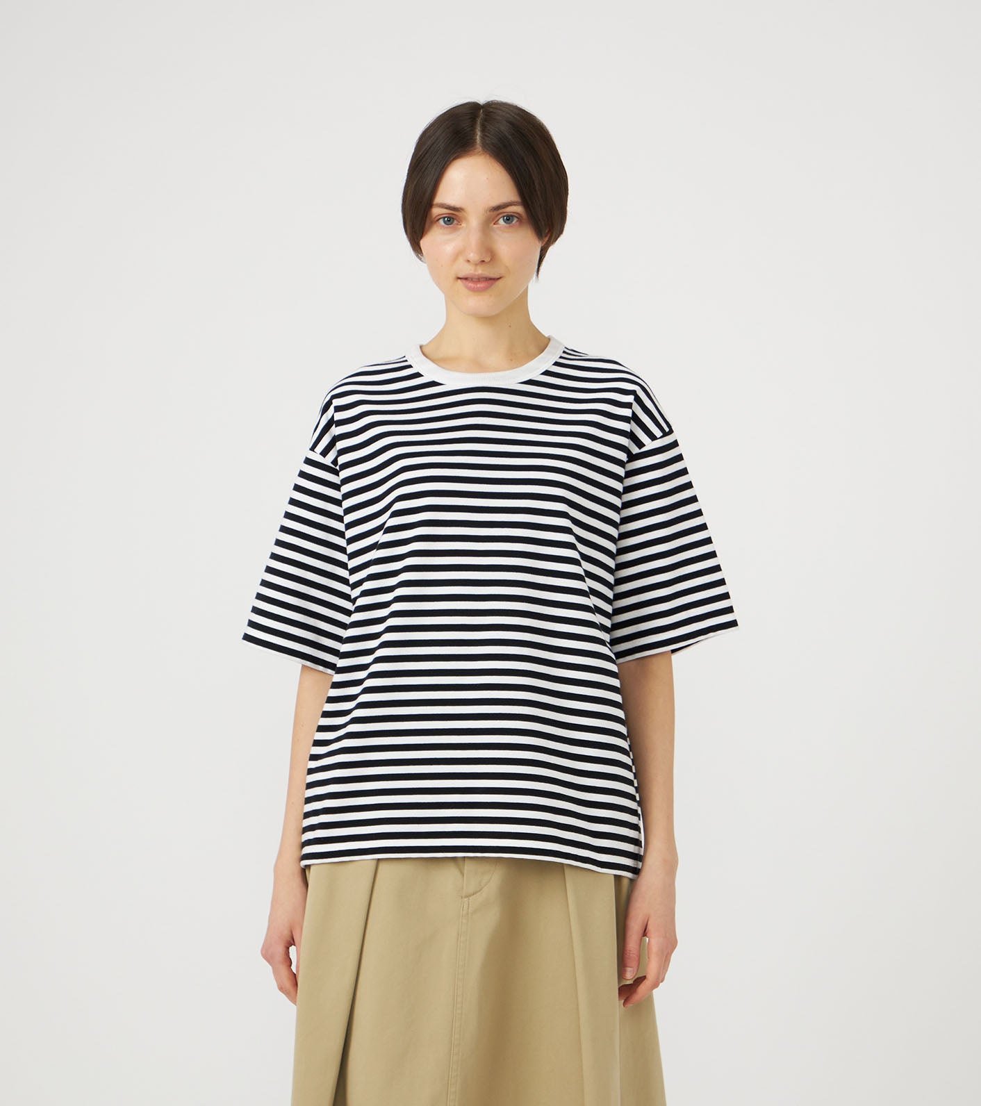 nanamica COOLMAX Stripe Jersey Tee