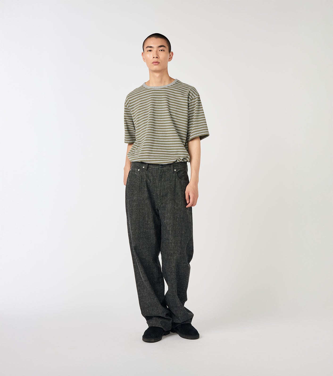 nanamica COOLMAX Stripe Jersey Tee