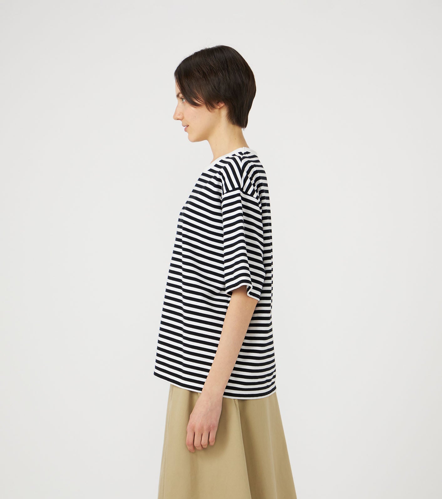 nanamica COOLMAX Stripe Jersey Tee