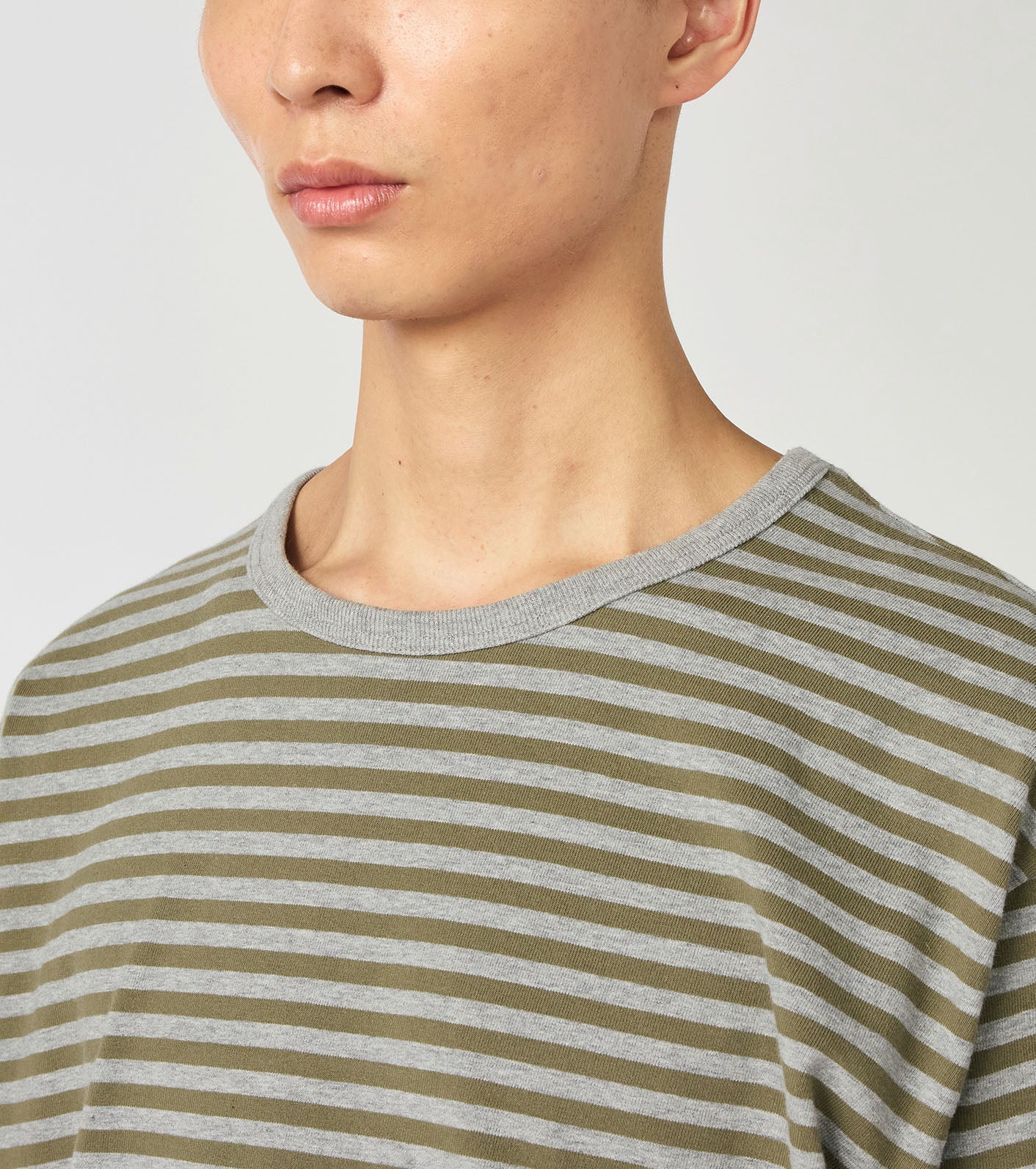 nanamica COOLMAX Stripe Jersey Tee