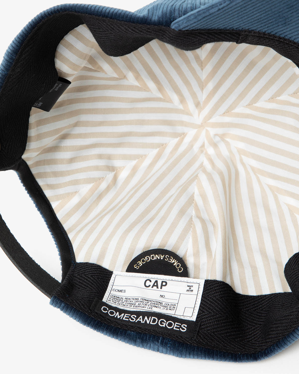 COMESANDGOES CORDUROY CAP – unexpected store