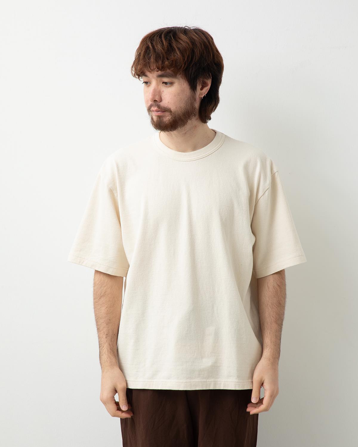 希少【blurhms】C/Silk Nep Super Size Tee blurhms CO/SILK NEP PLAIN TEE – unexpected store