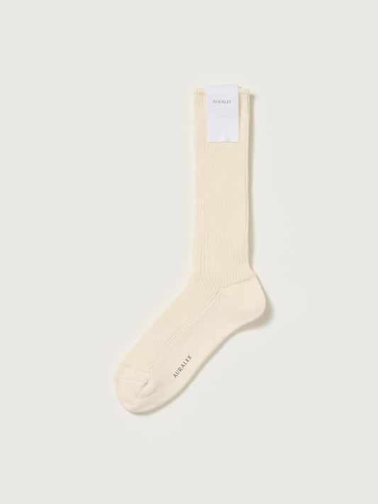 AURALEE COTTON LOW GAUGE SOCKS