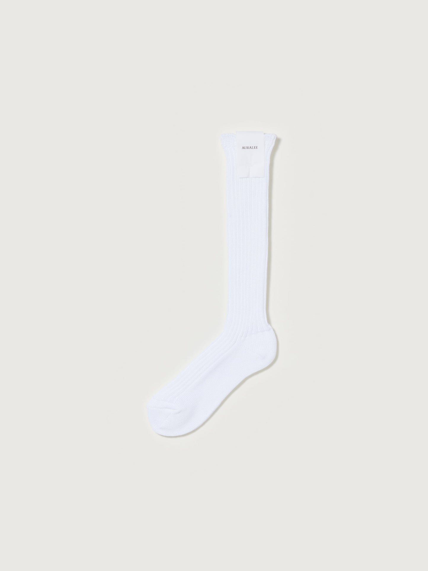 AURALEE COTTON RIB LOW GAUGE SOCKS