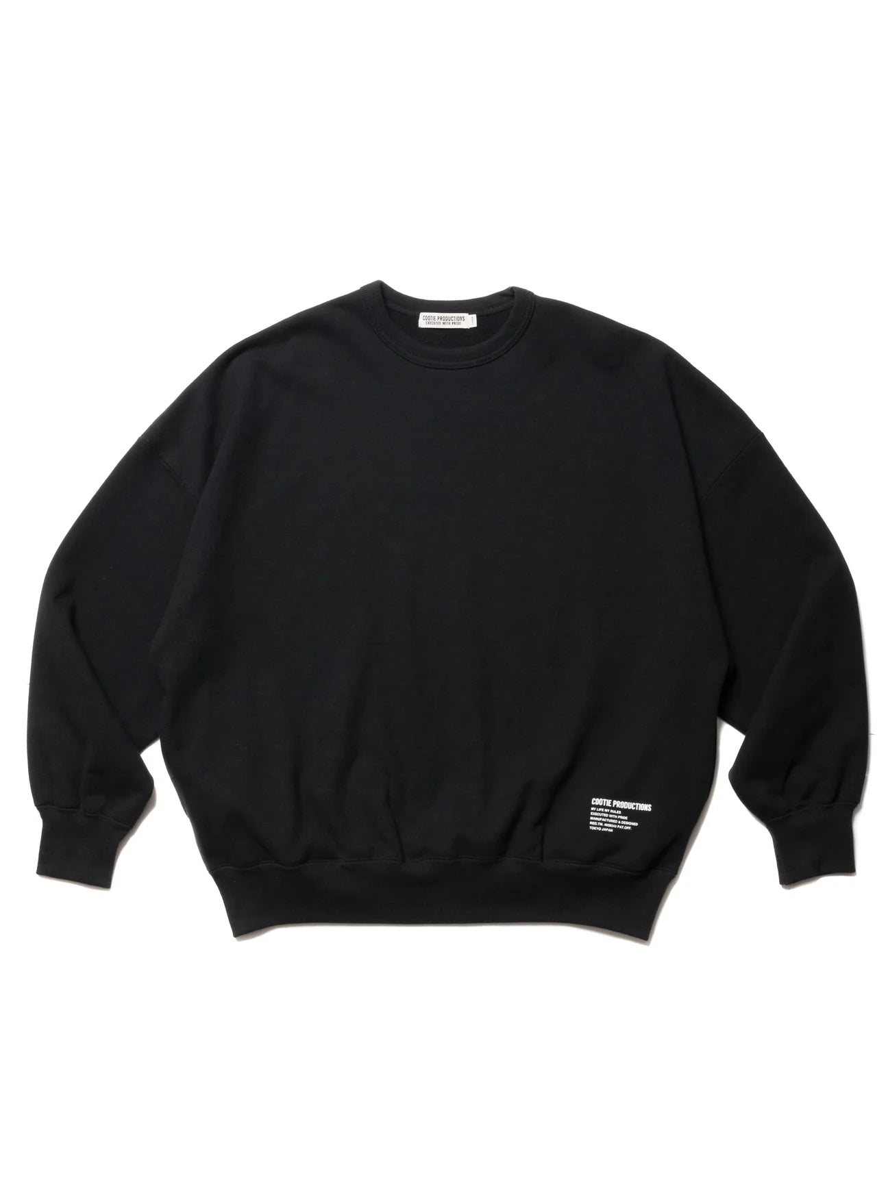 COOTIE PRODUCTIONS OPEN END YARN PLAIN SWEAT CREW