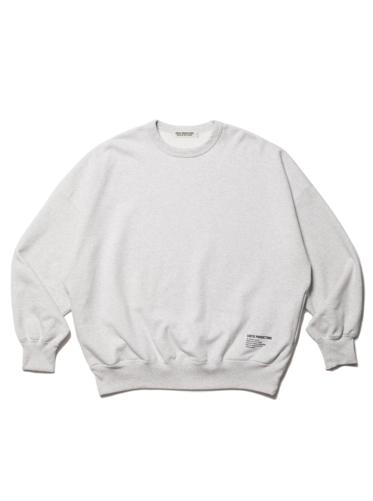 COOTIE PRODUCTIONS OPEN END YARN PLAIN SWEAT CREW – unexpected store