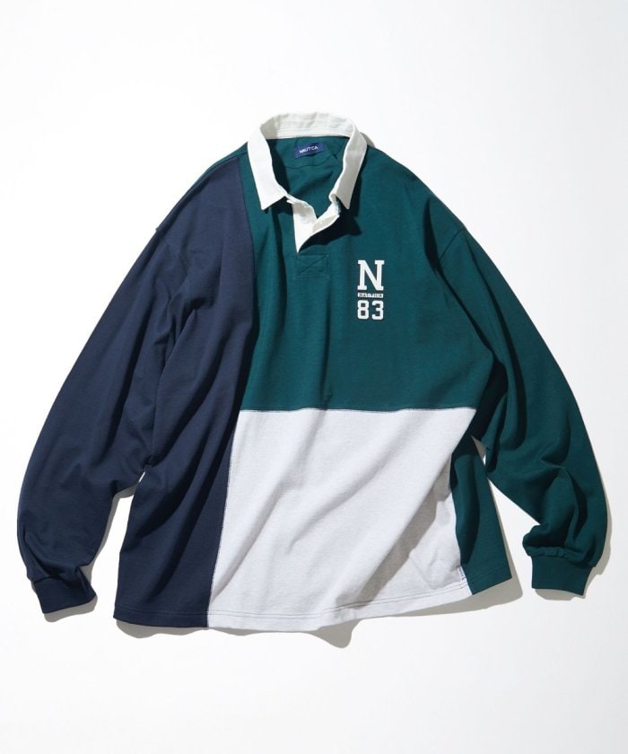 NAUTICA JAPAN Color Block Rugger Shirt