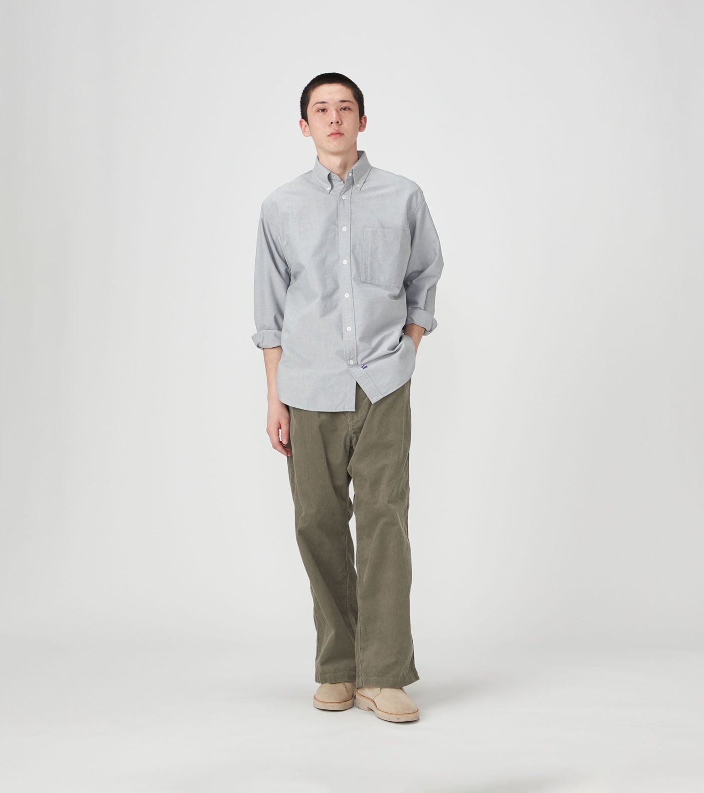 Purple Label Corduroy Wide Straight Field Pants