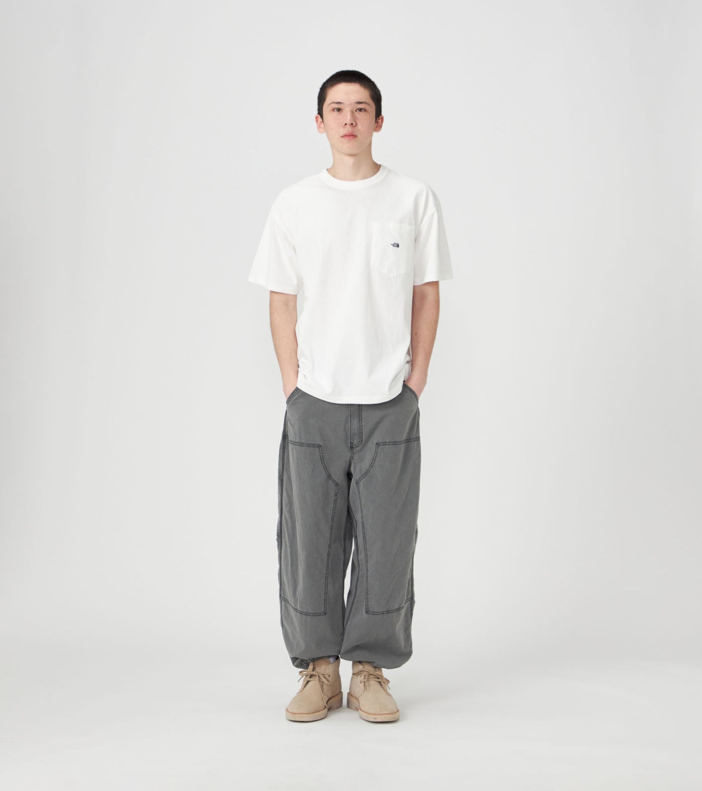 Purple Label Cotton Nylon Weather Double Knee Pants