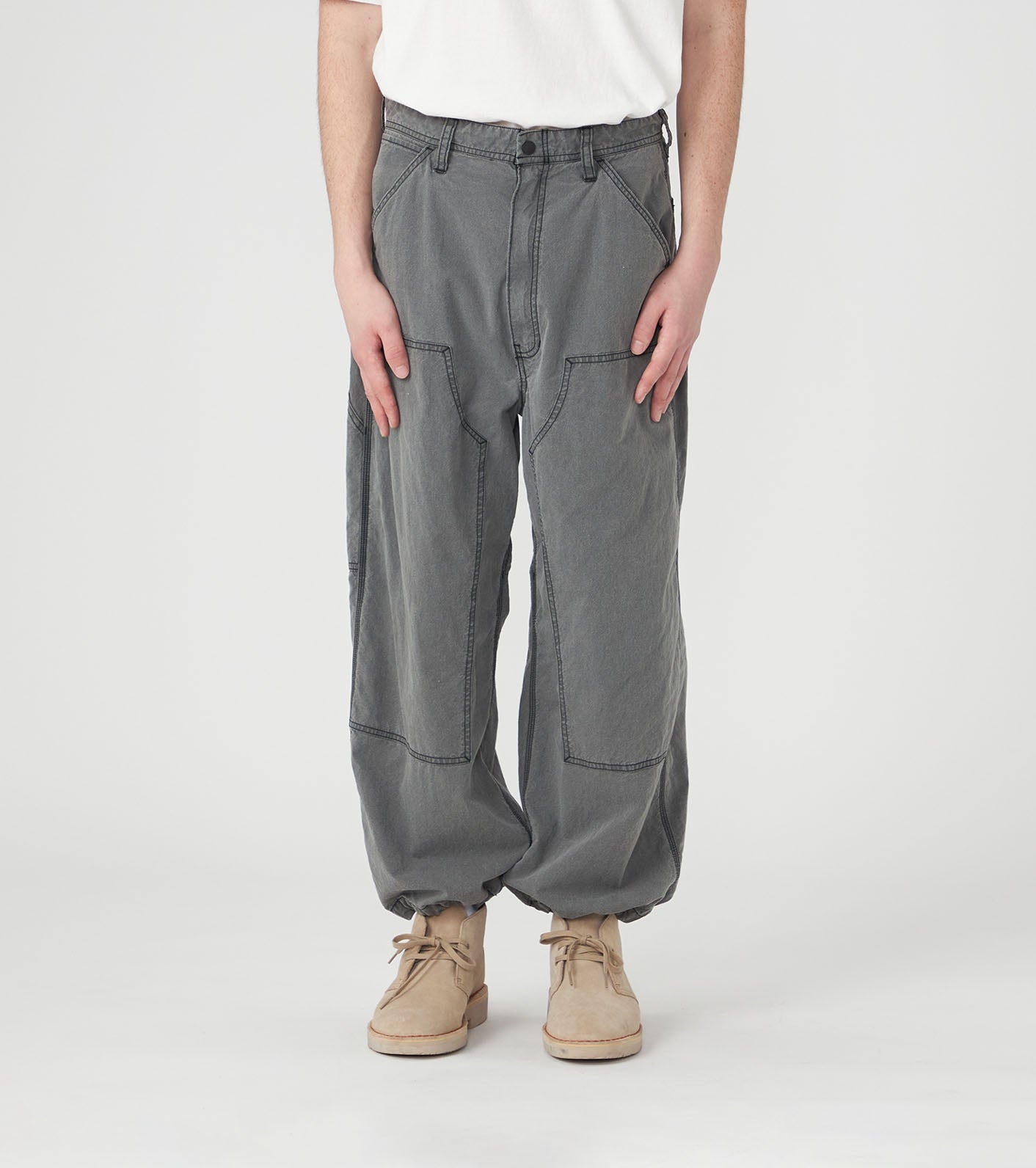 Purple Label Cotton Nylon Weather Double Knee Pants
