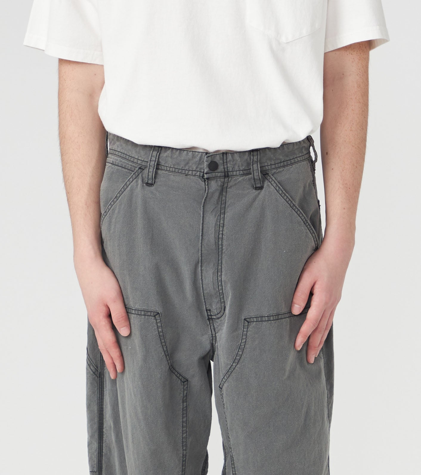 Purple Label Cotton Nylon Weather Double Knee Pants