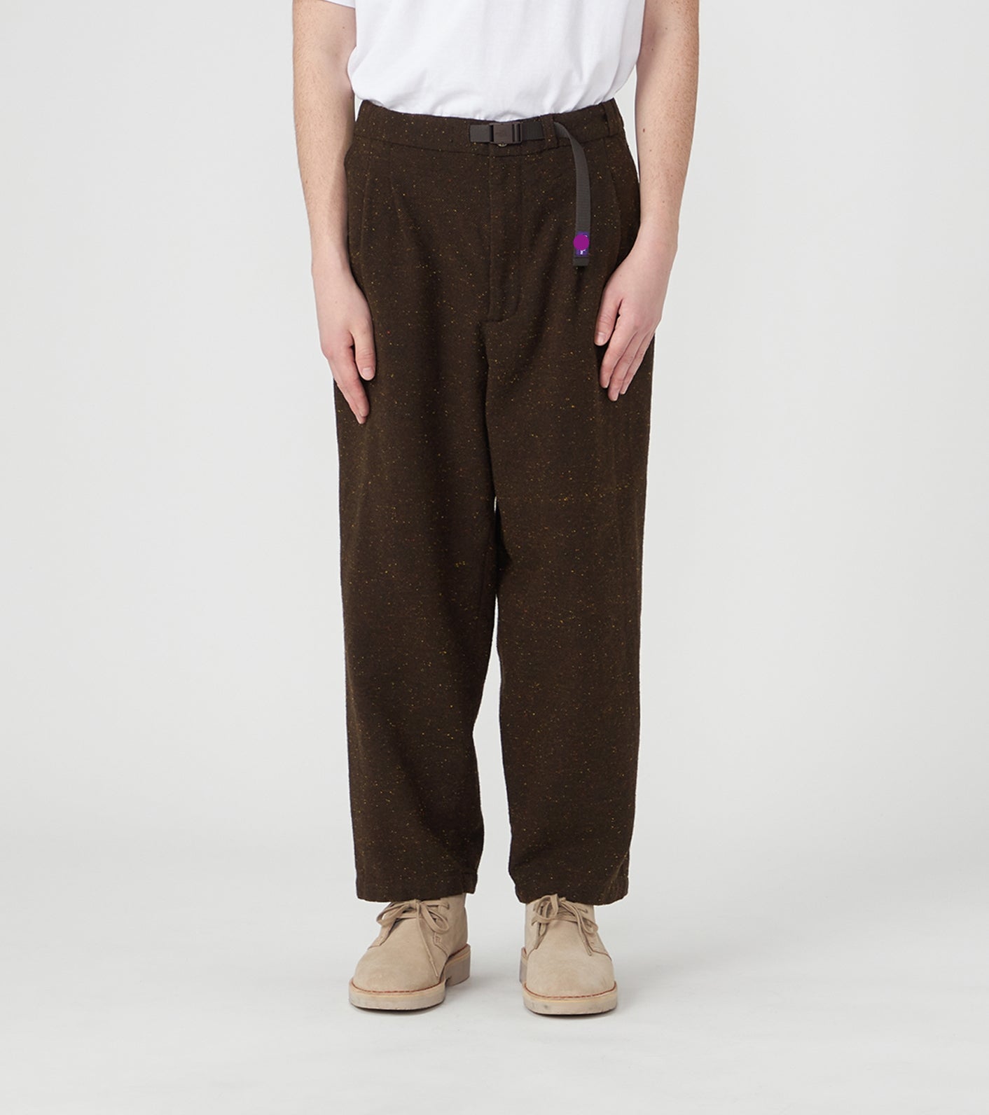 Purple Label Cotton Wool Color Nep Field Pants
