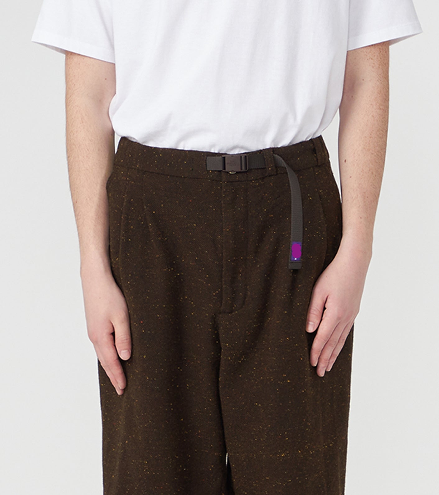Purple Label Cotton Wool Color Nep Field Pants