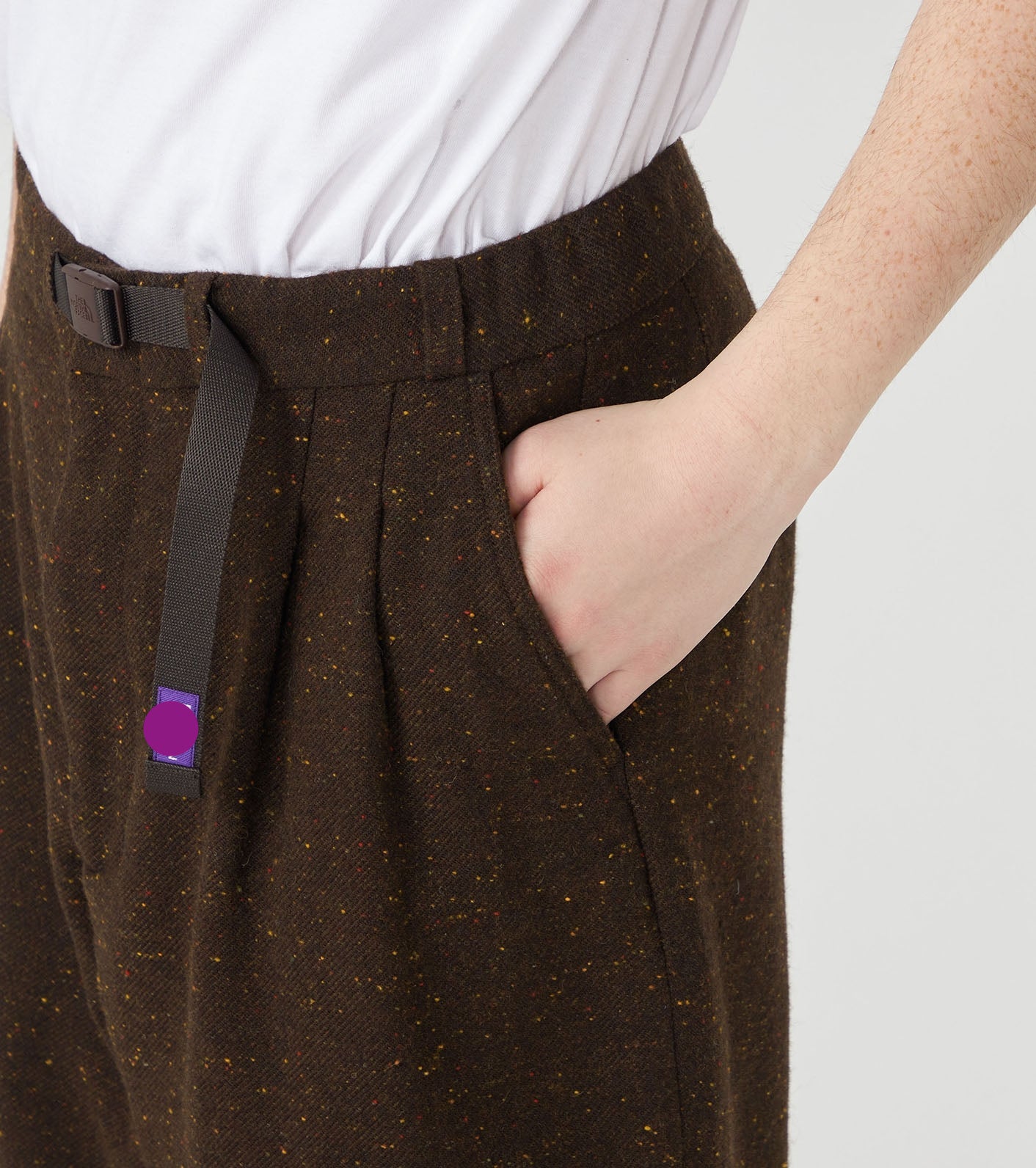 Purple Label Cotton Wool Color Nep Field Pants