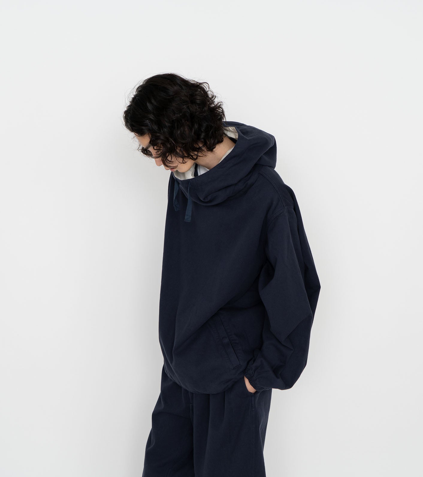 nanamica Cotton Wool Twill Hooded Pullover Parka