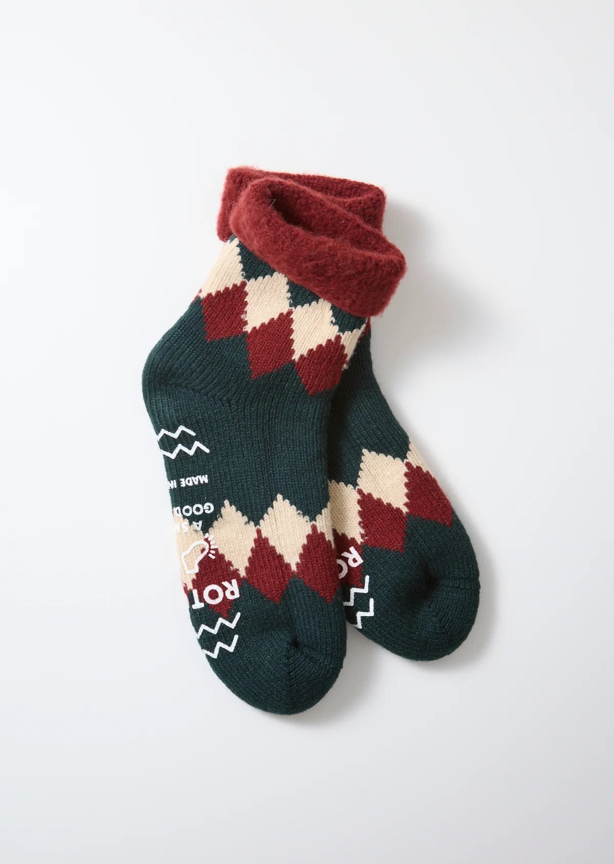 RoToTo COMFY ROOM SOCKS "DIAMOND"