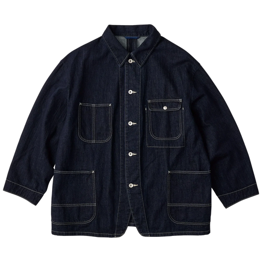 Porter Classic STEINBECK DENIM COVERALLS -DARK NAVY-