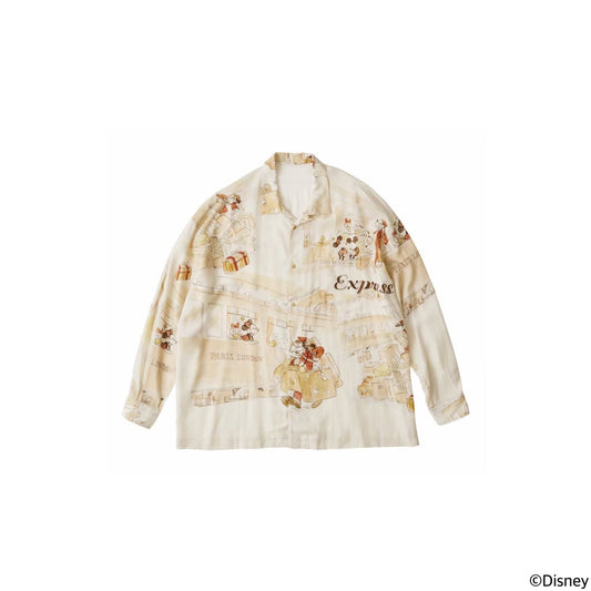 Porter Classic DISNEY M&F PC ORIGINAL ART ALOHA COLLECTION ALOHA LONG SHIRT PARIS-LONDON