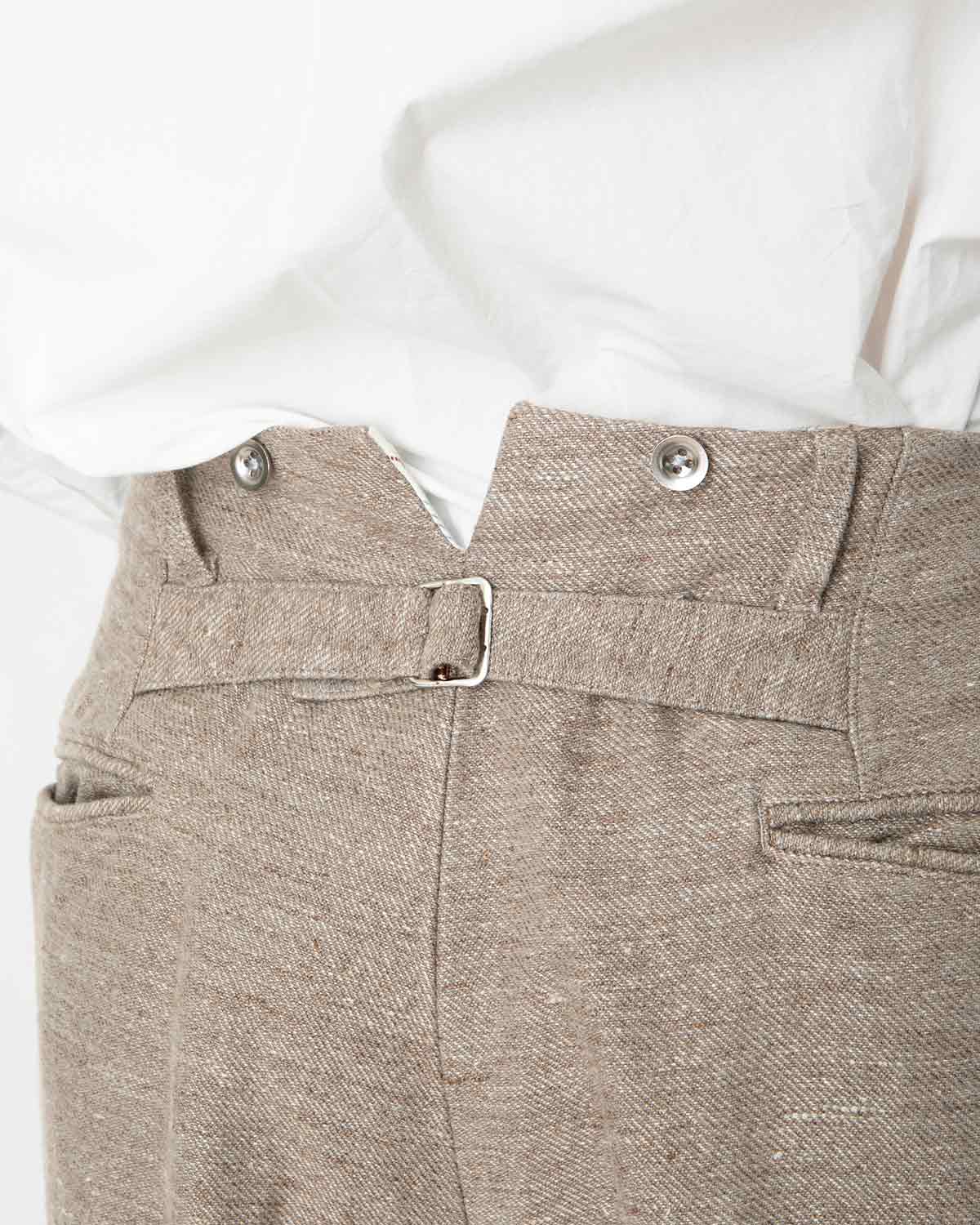 A.PRESSE Dead Stock Linen Trousers – unexpected store