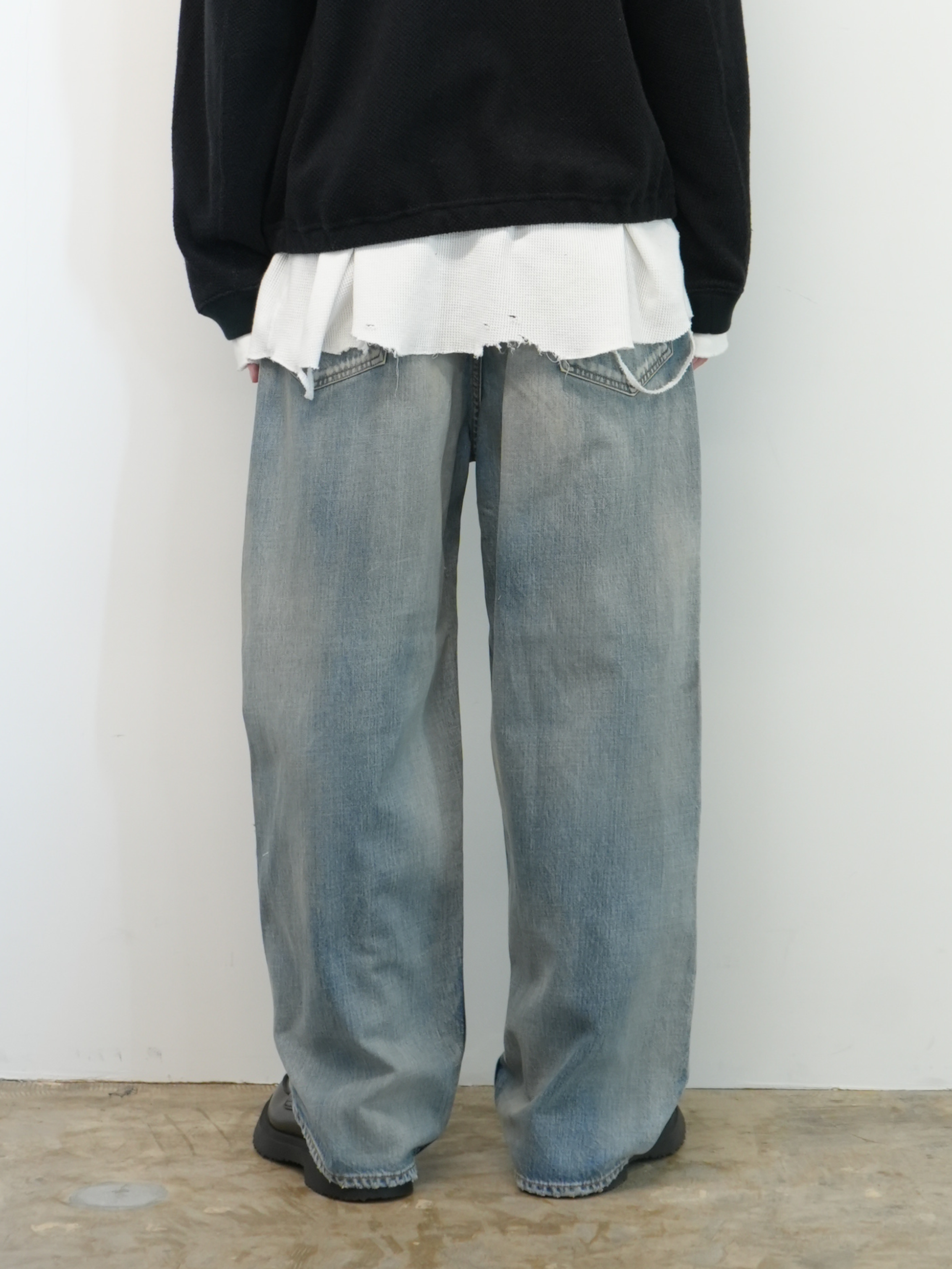 ANCELLM AGING STRAIGHT 5P DENIM PANTS – unexpected store ANCELLM AGING STRAIGHT 5P DENIM PANTS – unexpected store