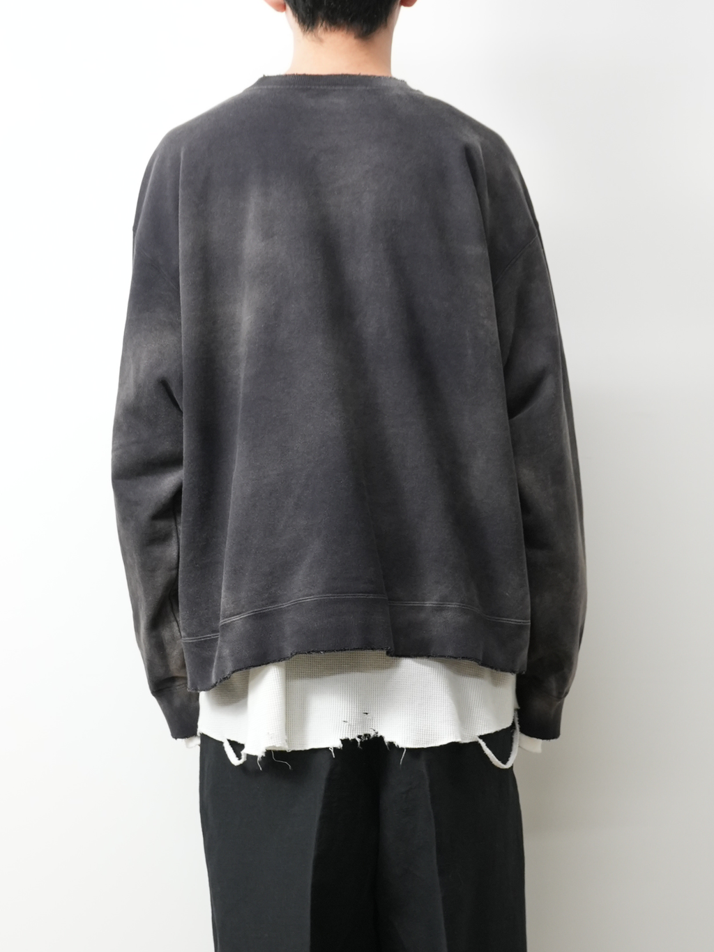 ANCELLM UNEVENNESS SWEAT SHIRT