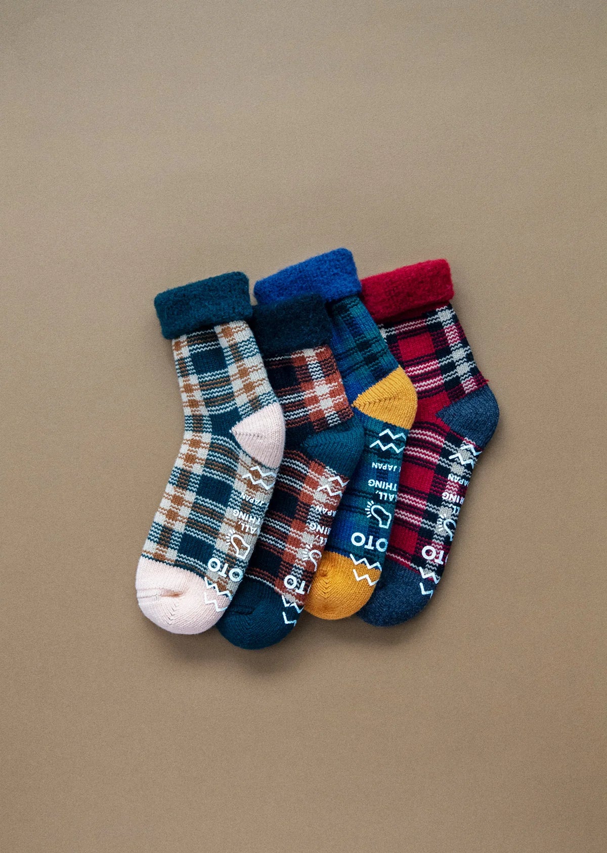 RoToTo COMFY ROOM SOCKS "CHECK"