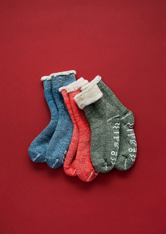 RoToTo DOUBLE FACE ROOM SOCKS "SHAGGY PILE"