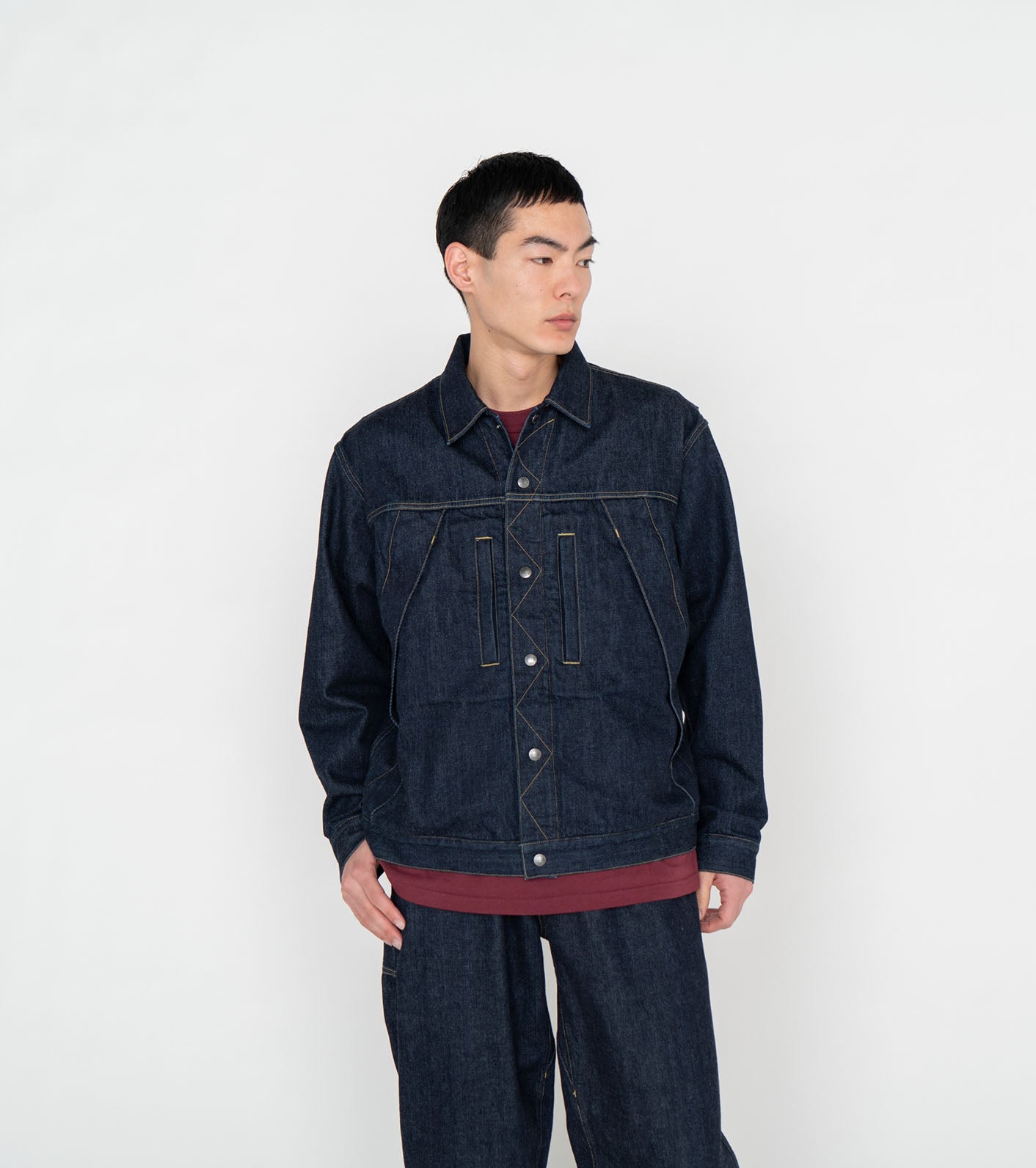 THE NORTH FACE PURPLE LABEL Denim WINDSTOPPER Field Jacket – unexpected ...