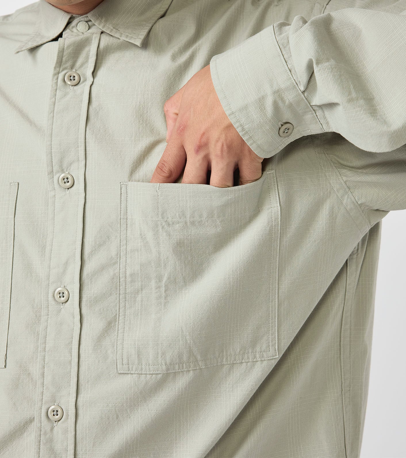 THE NORTH FACE PURPLE LABEL Double Pocket Plaid Field Work Shirt