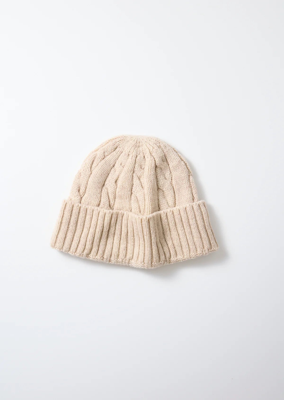 RoToTo WASHABLE MERINO CABLE WATCH CAP