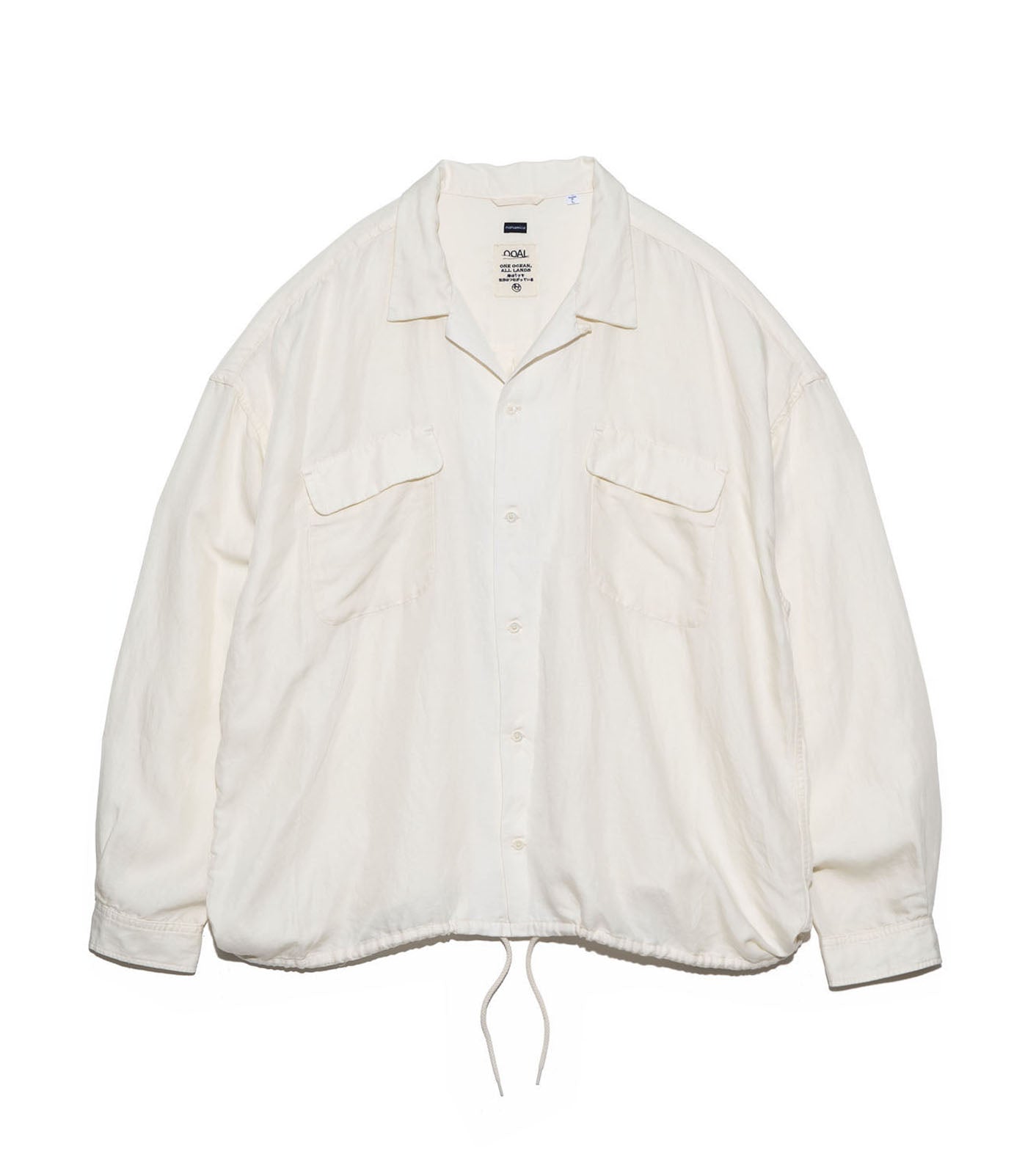 nanamica Open Collar Cupra Hemp Shirt