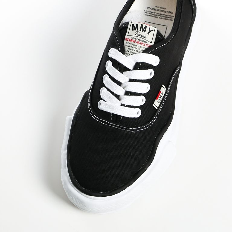 Maison MIHARA YASUHIRO BAKER Original Sole Canvas Lowtop Sneaker Black