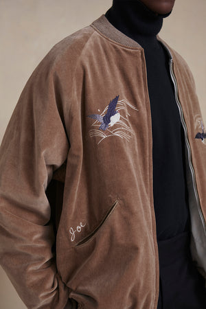 OLD JOE & CO. FADED VELVET SOUVENIR JACKET