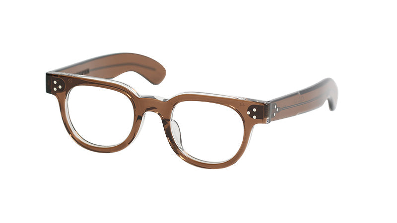 JULIUS TART OPTICAL FDR Eyeglass Frame Brown Crystal II – unexpected store