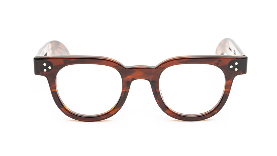 JULIUS TART OPTICAL FDR Eyeglass Frame Amber