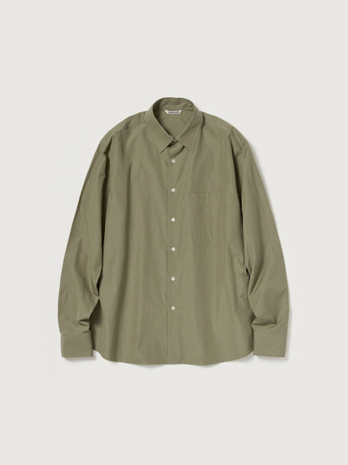 AURALEE FINX LIGHT WEATHER CHAMBRAY SHIRT