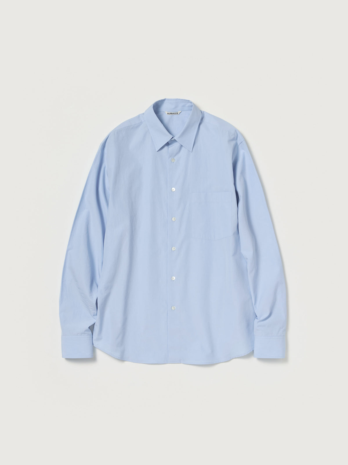 AURALEE FINX LIGHT WEATHER CHAMBRAY SHIRT