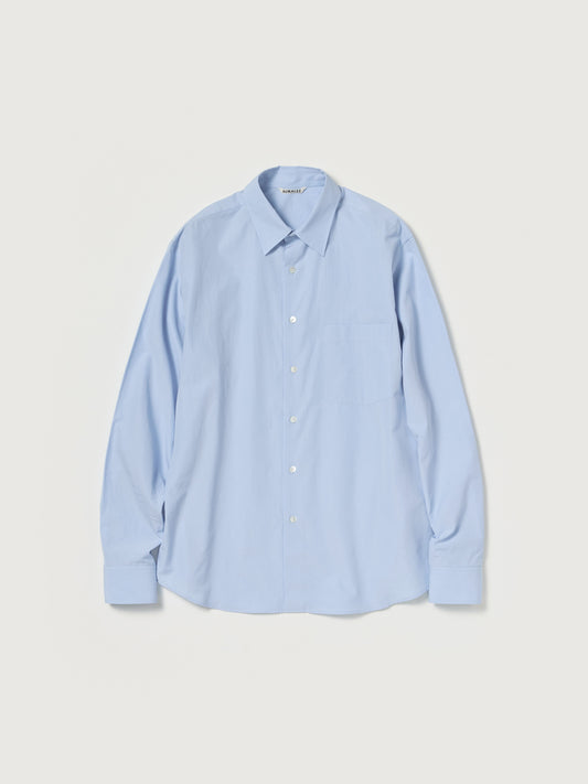 AURALEE FINX LIGHT WEATHER CHAMBRAY SHIRT