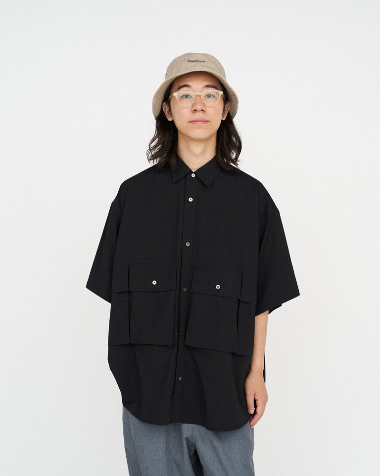 FreshService MICRO TYPEWRITER FLAP POCKET S/S SHIRT – unexpected store