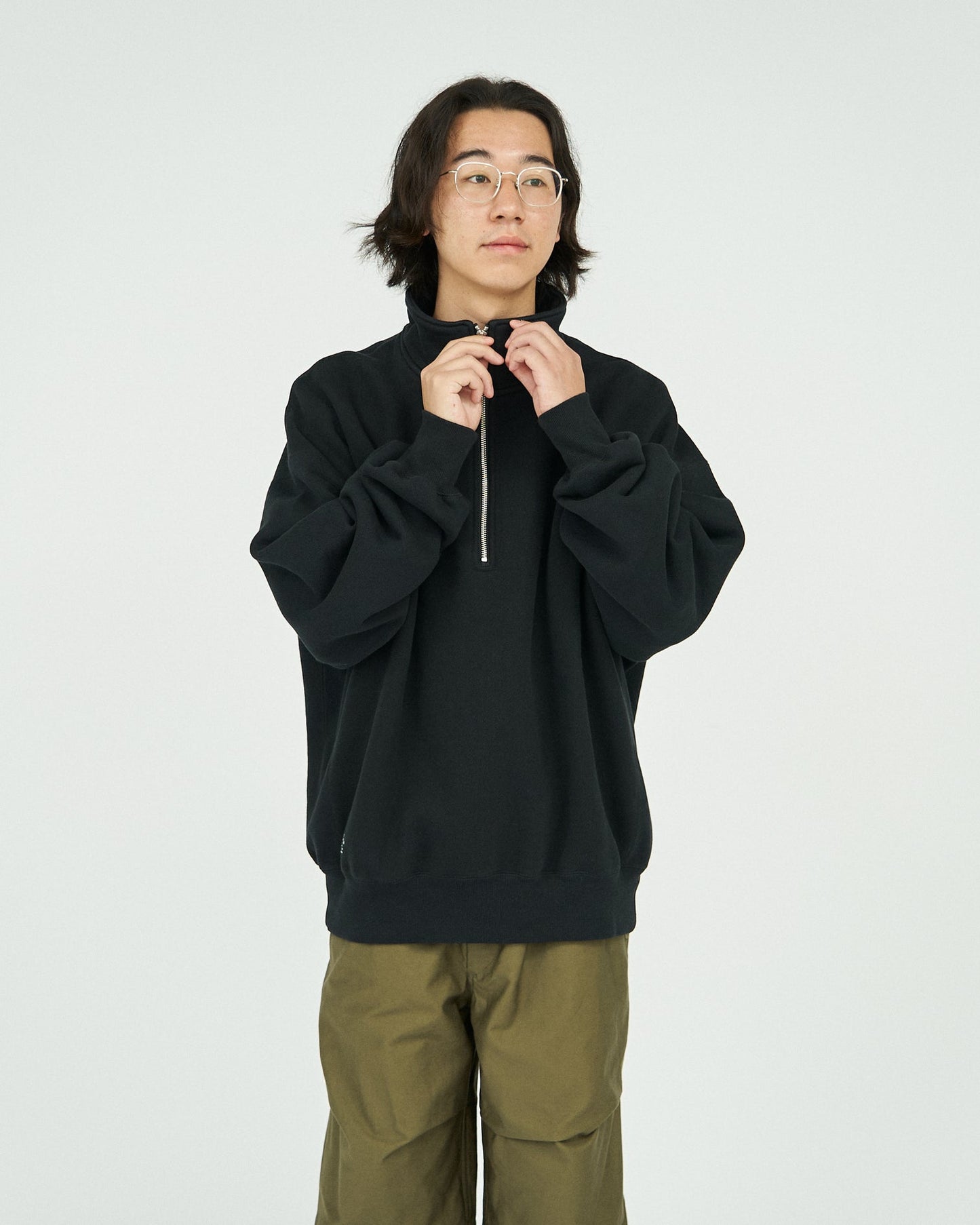 FreshService HEAVY OZ HALF ZIP PULLOVER