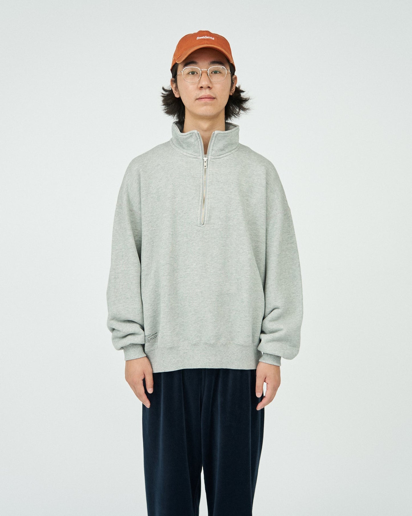 FreshService HEAVY OZ HALF ZIP PULLOVER